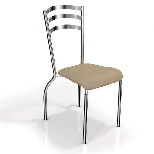 Jogo de 2 Cadeiras Portugal Cromada de Metal C007 Kappesberg
