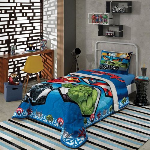 Jogo de Cama Infantil Avengers 2 Peças 1,50 X 2,10 M - Lepper