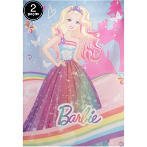 Jogo de Cama Infantil Lepper Kids Barbie Reino do Arco-Í?ris 2 Peças
