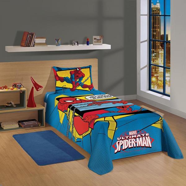 Jogo de Cama Infantil 3 Peças Spider-Man Ultimate Lepper