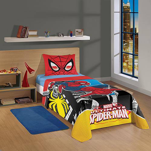 Jogo de Cama Infantil Spider-Man Ultimate 3 Peças - Lepper