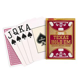Jogo de Cartas - Baralho Profissional - Texas Hold`em - Vermelho - Copag