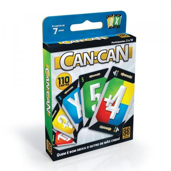 Jogo de Cartas Cancan - Grow - 02566 Caixa com 110 Cartas