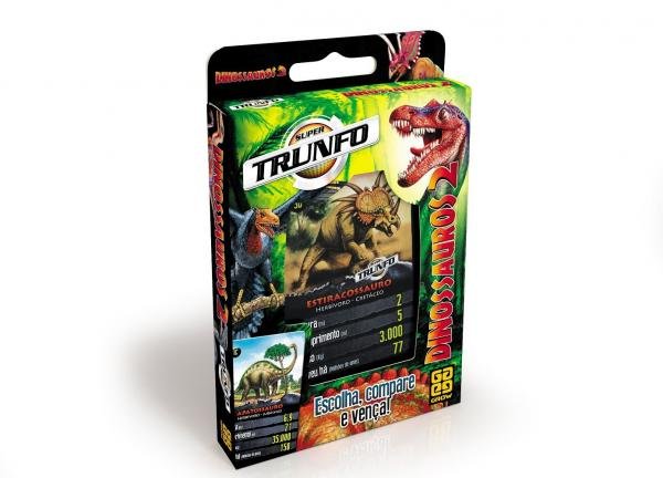 Jogo de Cartas Super Trunfo Dinossauros 2 - Grow