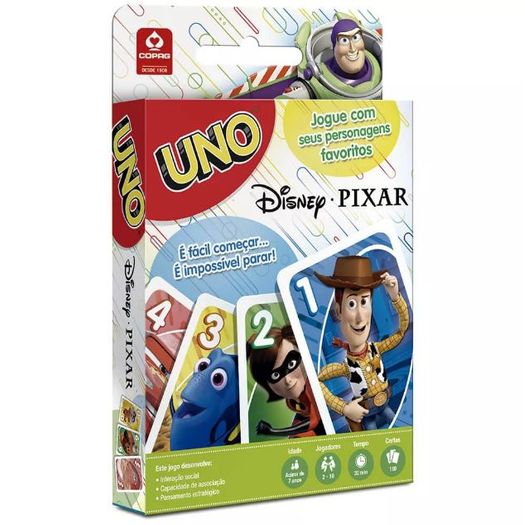Jogo de Cartas Uno Disney Pixar 98795 Copag