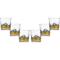 Jogo de Copos 315ml de Whisky Elegance com 6 Peças - UD Brasil