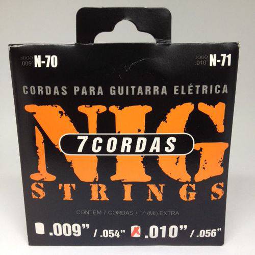 Jogo de Cordas Nig Guitarra 7 Cordas .010 .056 N71