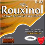 Jogo de Cordas P/ Violão Nylon Tensão Média Rouxinol R-58