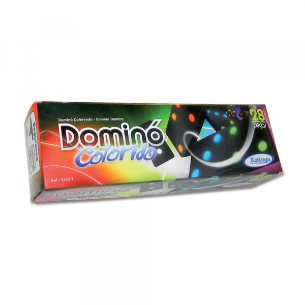 Jogo de Dominó - Madeira - Pingos Color - Xalingo