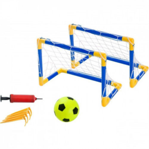 Jogo de Futebol Infantil com 2 Traves + Mini Bola com Bomba de Ar Bel