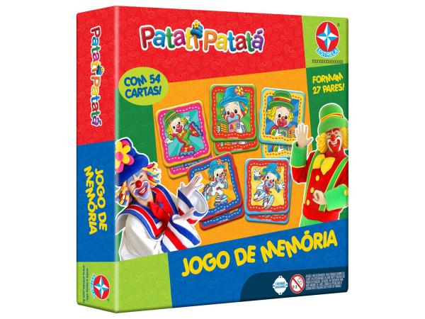 Jogo de Memória Patati Patatá - Estrela 54 Cartas