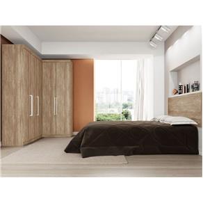 Jogo de Quarto Casal Modulado Modena CP11 Nogal - Demóbile