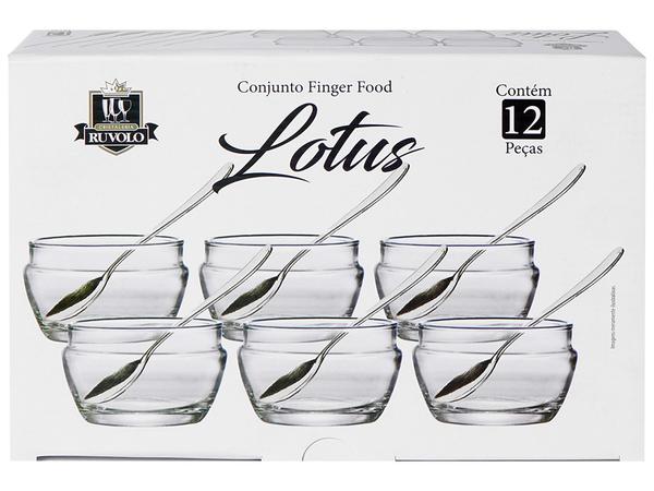 Jogo de Sobremesa de Vidro 12 Peças Ruvolo - Gourmet Lotus