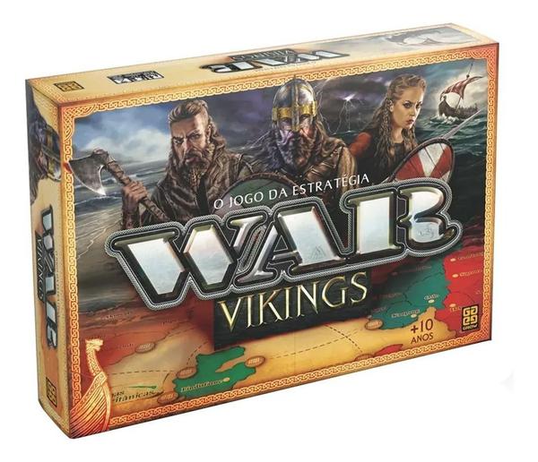 Jogo de Tabuleiro Grow War Vikings o Jogo da Estrategia