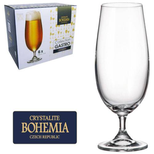 Tudo sobre 'Jogo de Taca de Cristal para Cerveja com 6 Unds Gastro Bohemia 380ml'