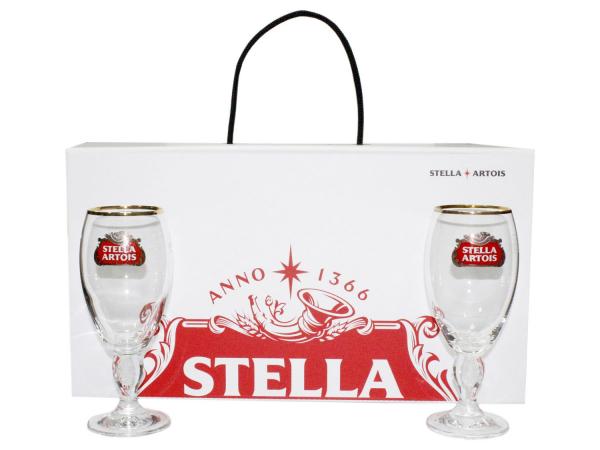 Jogo de Taças para Cerveja Vidro 4 Peças - Stella Artois Cálice