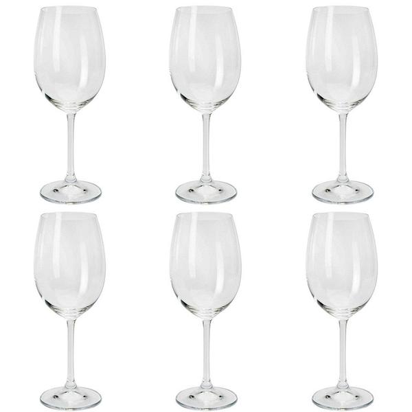 Jogo de Taças para Vinho Tinto em Cristal Ecológico Bohemia Gastro 450ml 6 Peças - Wolff