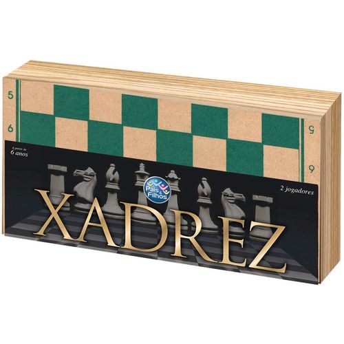 Tudo sobre 'Jogo de Xadrez Oficial Cx em Madeira 40cm'