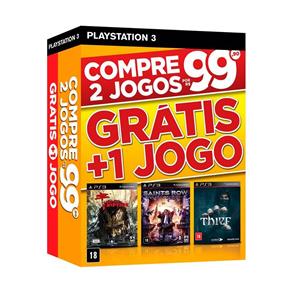 Jogo Dead Island Riptide + Saints Row IV + Thief - PS3