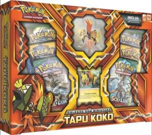 Jogo Deluxe - Box Pokémon com Miniatura - Sol e Lua - Tapu Koko - Copag