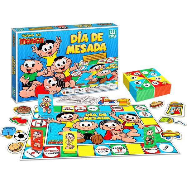 Jogo Dia de Mesada Turma da Mônica - Nig 0765 - Nig Brinquedos