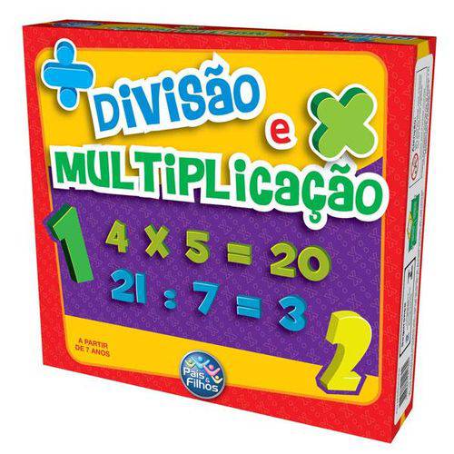 Jogo Divisão e Multiplicação com 106 Peças - Pais e Filhos