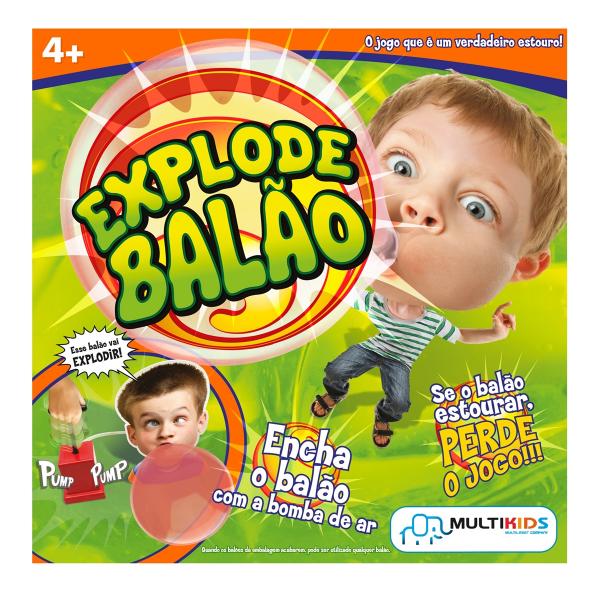 Bubble Gum Game Explode Balão Multikids