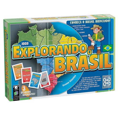Jogo Explorando o Brasil - 2018 - Grow