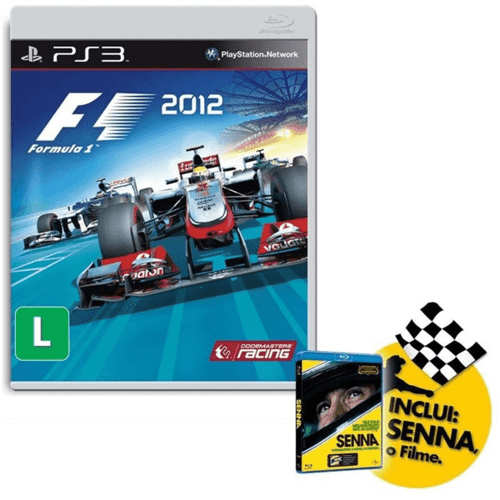 Jogo Formula 1 2012 PS3 + Senna o Filme Blue-ray - WB