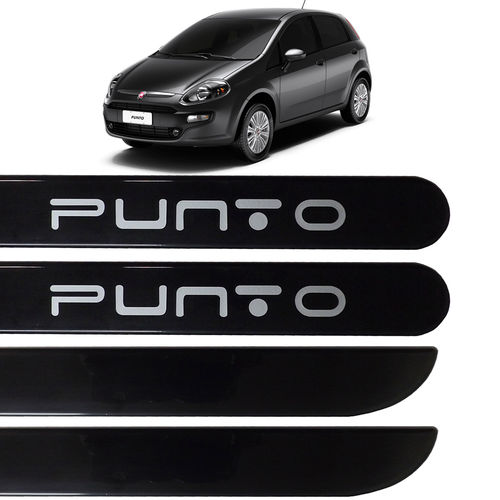 Tudo sobre 'Jogo Friso Lateral Fiat Punto 2013 2014 2015 Preto Vesuvio'