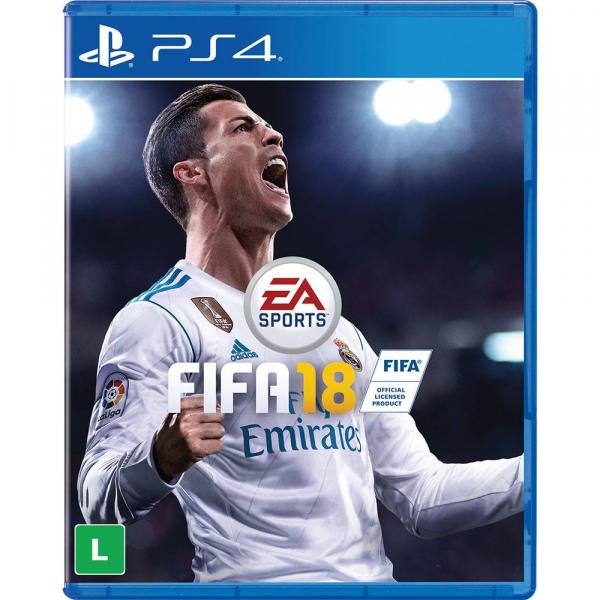 Jogo Game FIFA 18 Futebol - PS4 Playstation 4 BJO-004 - Sony