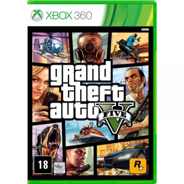 Jogo Grand Theft Auto V (GTA 5) Xbox 360 - Rockstar