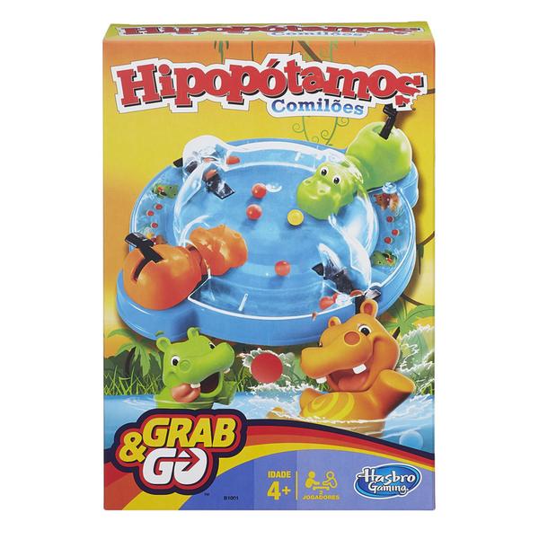 Jogo Hipopótamo Comilão Grab Go B1001 Hasbro