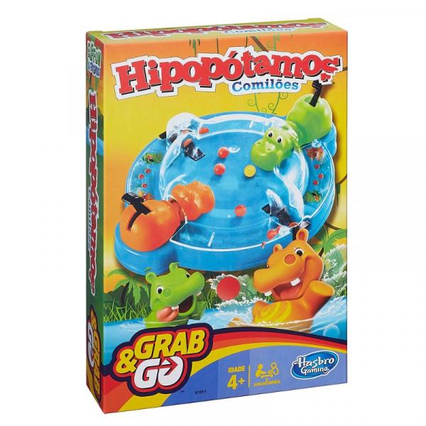 Jogo Hipopótamo Comilão - Grab Go - Hasbro B1001
