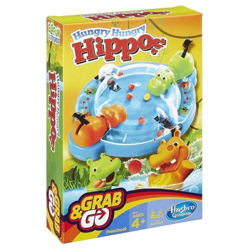 Jogo Hipopótamos Comilões Grab e Go - Hasbro