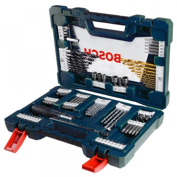 Jogo / Kit de Brocas e Bits V-Line 91 Peças - 2607017195000 Bosch