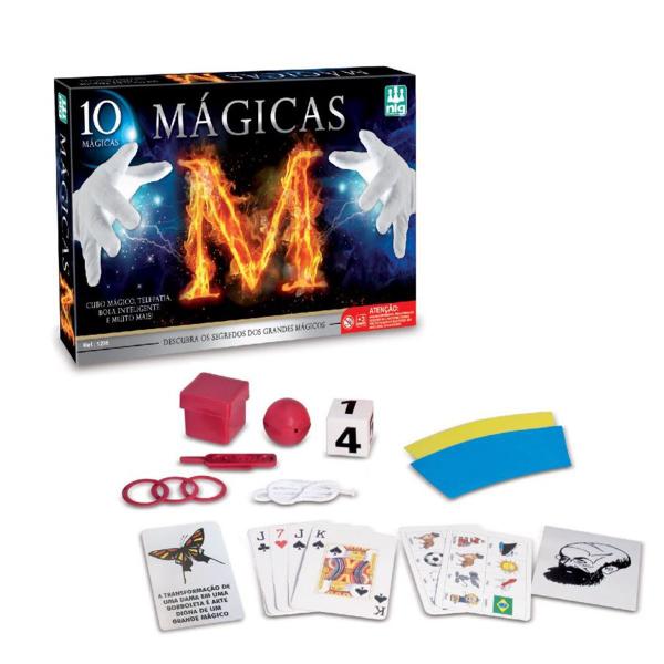 Jogo Kit de Mágica Nig Brinquedos 10 Mágicas
