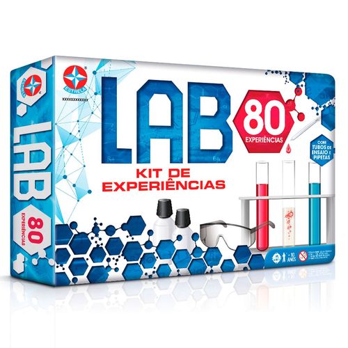 Jogo Lab Kit de Experiências com 80 Experiências Estrela