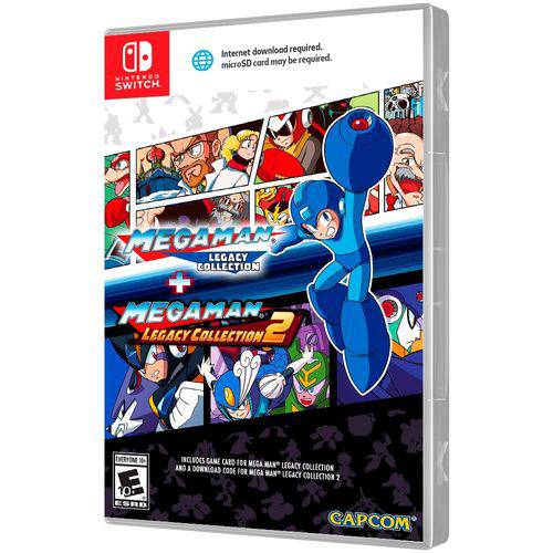 Tudo sobre 'Jogo Mega Man Legacy Collection + Mega Man Legacy Collection 2 Nintendo Switch'