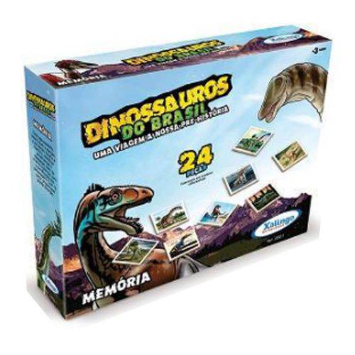 Tudo sobre 'Jogo Memoria Dinossauros do Brasil 24 Peças Xalingo'