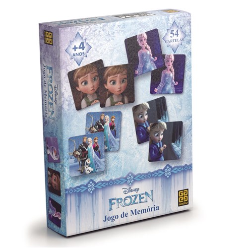 Jogo Memória Frozen - Grow - 54 Cartelas - Disney
