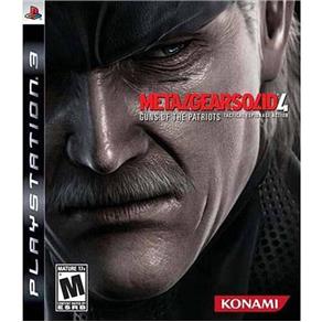 Jogo Metal Gear Solid 4 - PS3