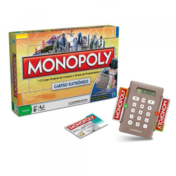Jogo Monopoly Cartão Eletrônico - Hasbro - Monopoly