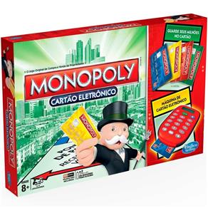 Jogo Monopoly Cartão Eletrônico Novo - 8 a 11 a - Colorido