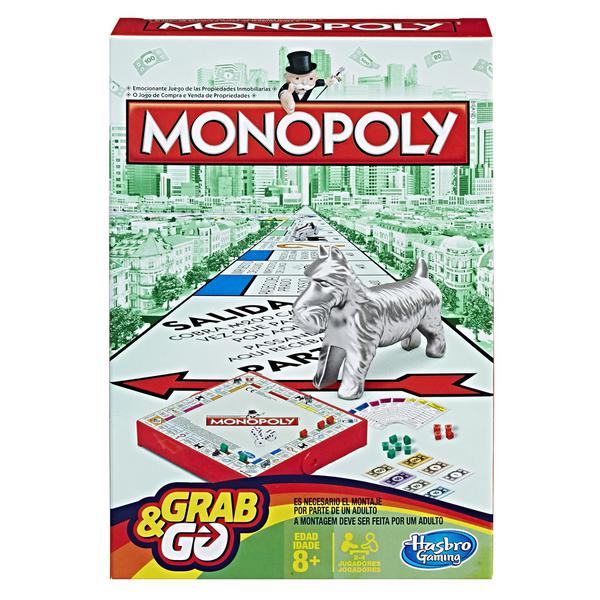 Jogo Monopoly Grab Go B1002 - Hasbro