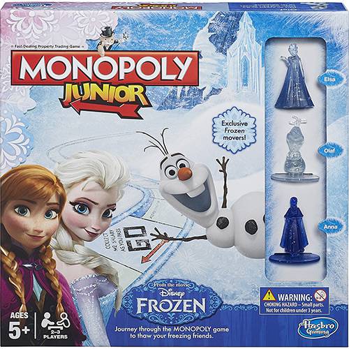 Tudo sobre 'Jogo Monopoly Júnior Frozen - Hasbro'
