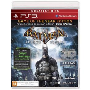 Jogo PS3 Batman Arkham Asylum