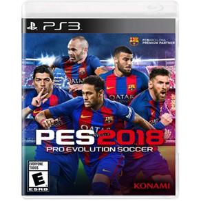 Jogo PS3 - Pro Evolution Soccer 2018