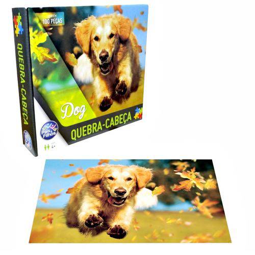 Jogo Quebra-cabeça Dog 100 Pçs - Pais e Filhos