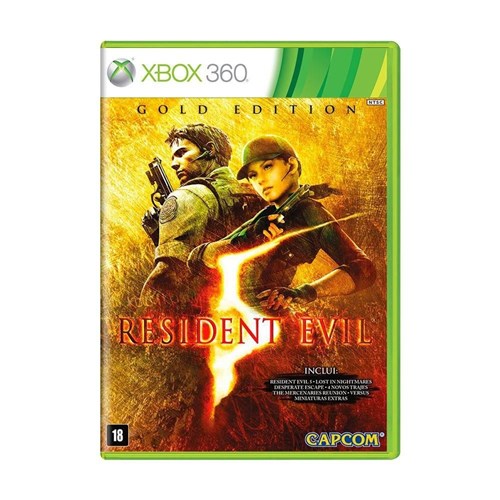 Jogo Resident Evil 5 (gold Edition) Xbox 360